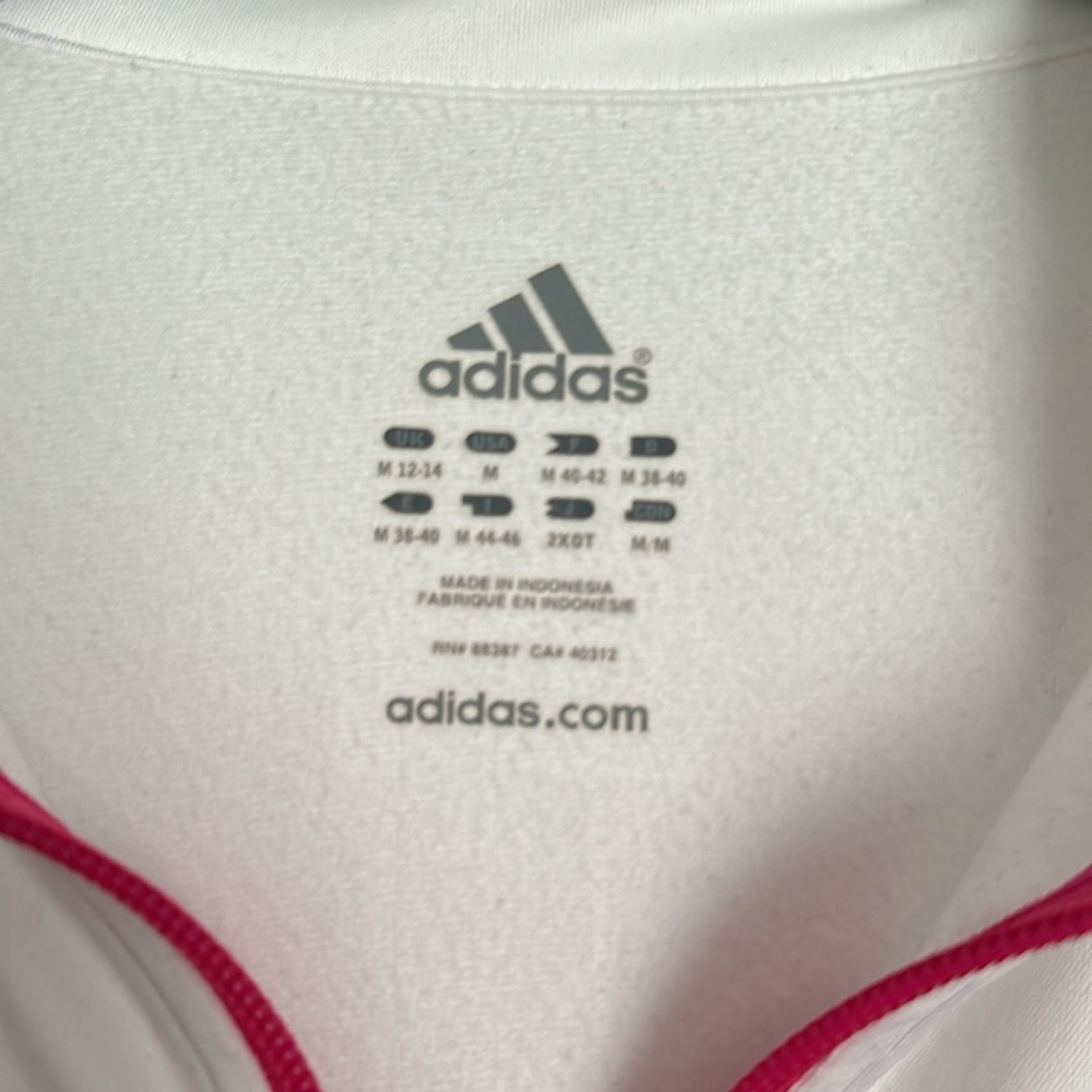 Adidas full zip track jacket. Size medium. - Picture 2 of 6